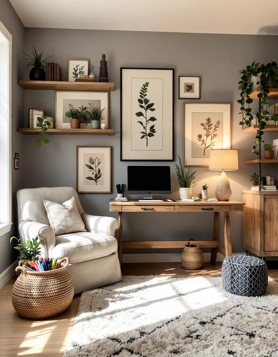 Botanical Home Office Sanctuary Inspiration | Muse by Wayfair